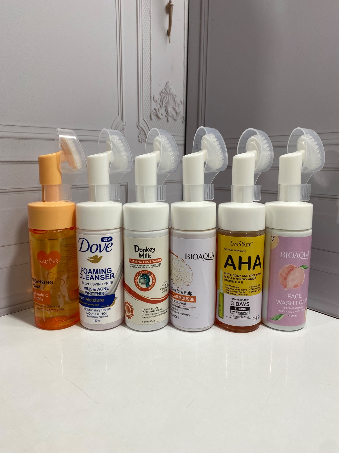 بسته 6 عددی فوم پاک کننده براش دار