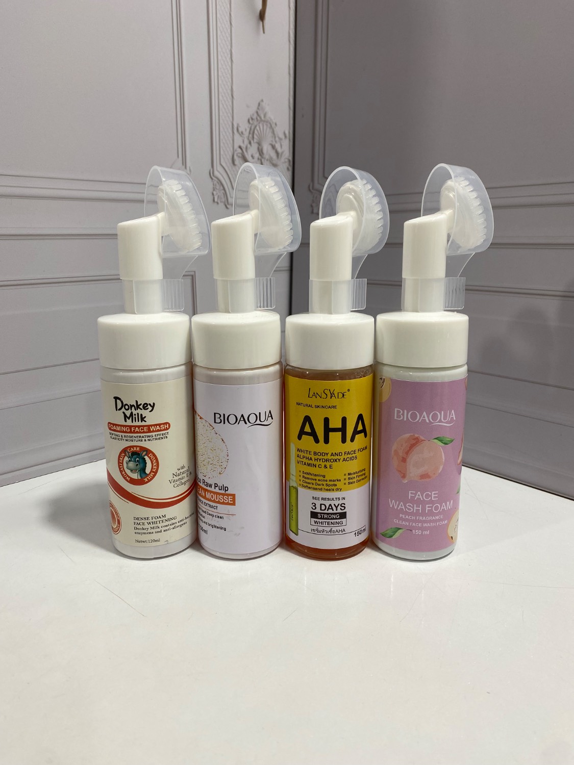 پک 4 عددی فوم براش دار